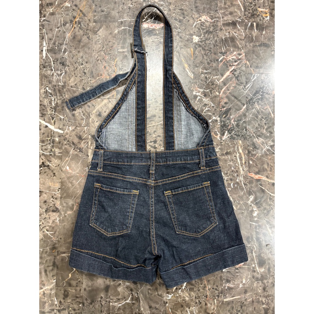 Encore Jeans Dark Wash Denim Halter Romper Shorts Small Style 5011 Made in USA - Picture 8 of 10